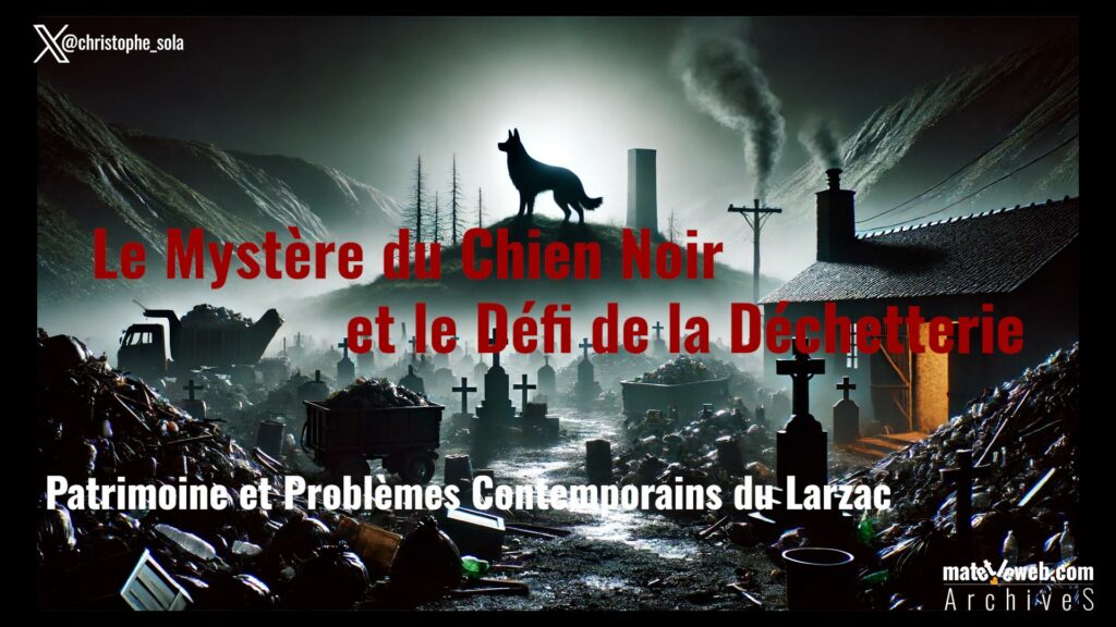 Le Mystère du Chien Noir et le Défi de la Déchetterie : Patrimoine et Problèmes Contemporains du Larzac
