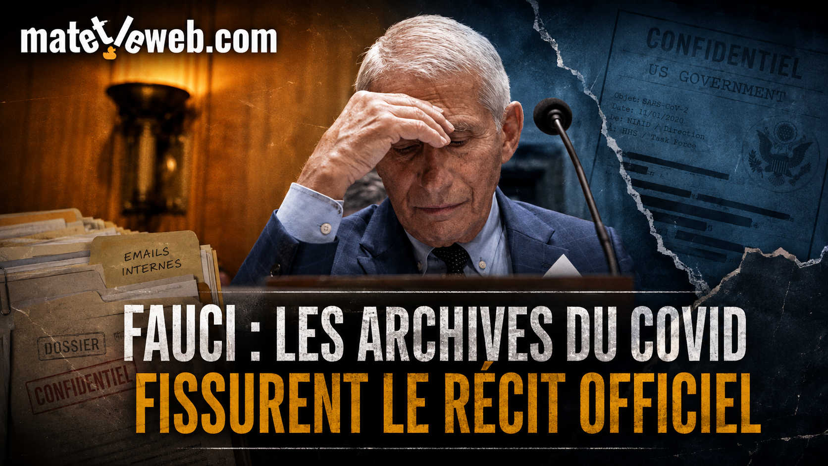 Fauci : quand les archives du Covid fissurent le récit officiel